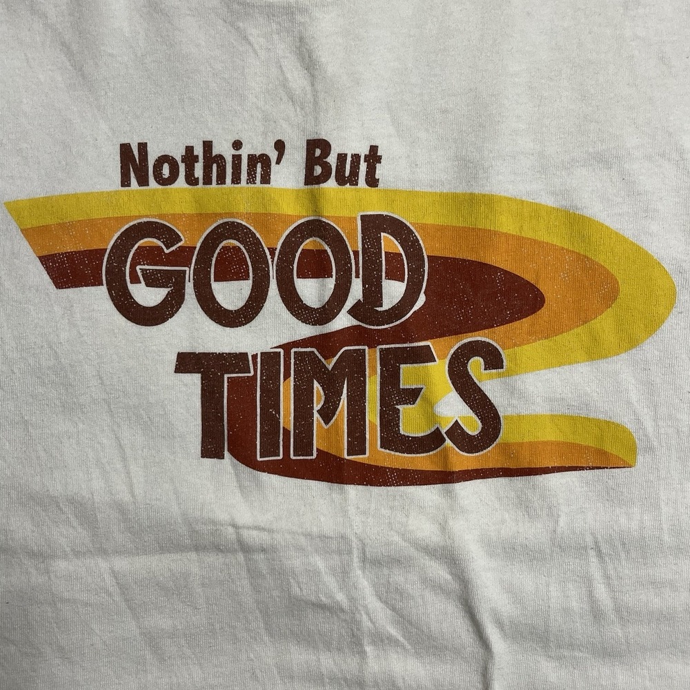Delta Pro Weight Nothin' But Good Times Graphic T-Shirt White Large‎